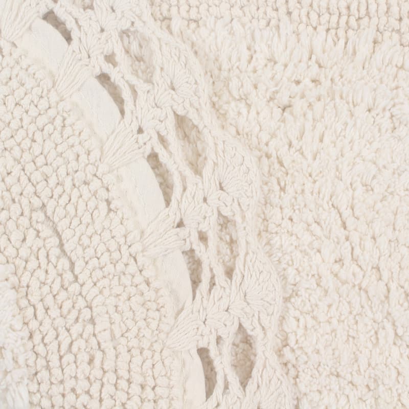 Hampton Contour Rug, Cotton Soft, Water Absorbent, Non Slip U Shape Contour Rug Machine Washable 20"x20" Contour