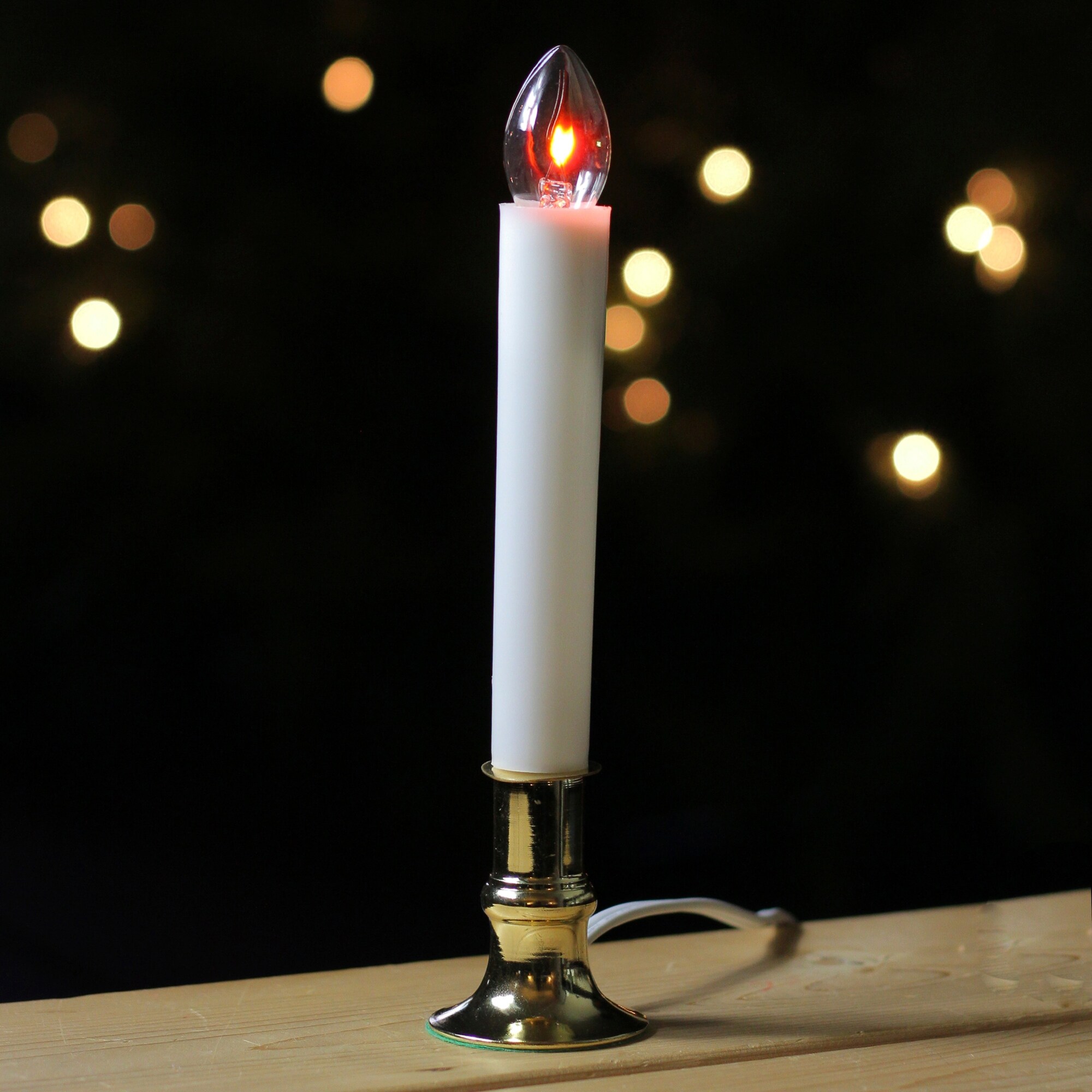 Shop White Flicker Flame Christmas Candle Lamp 8 75 Inch Overstock 29100388
