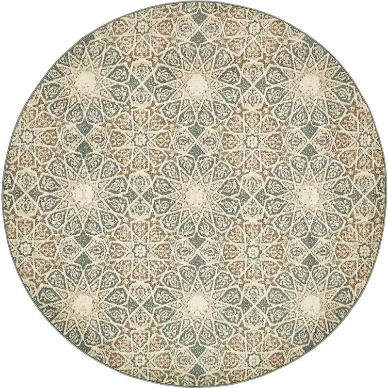 Contemporary Daisy Collection Area Rug
