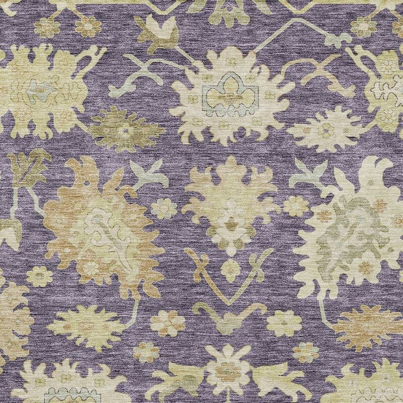 HomeRoots Floral Traditional Rectangle Outdoor Rug
