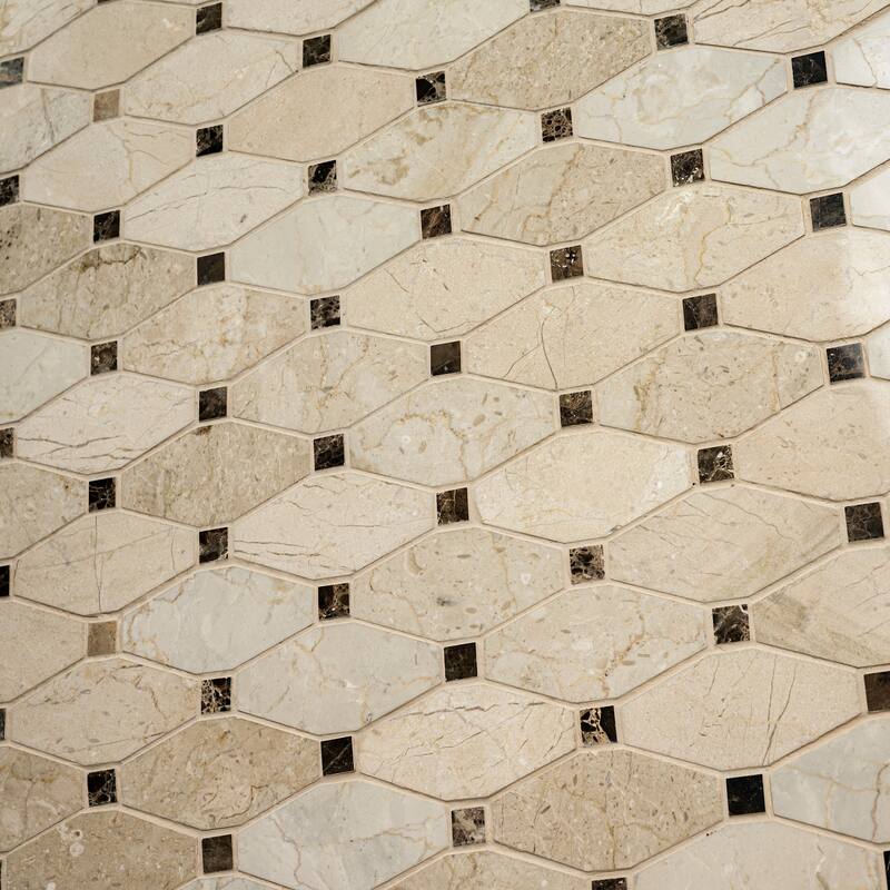 Ackland AKM-S-13X12OCP-CA 12" x 13" Marble Marque Floor and Wall - Auralie