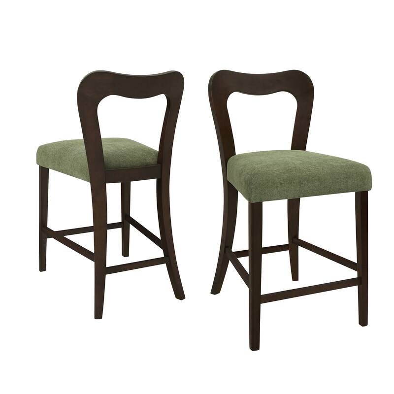 Set of 2 Counter Stools Without Arm