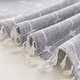 preview thumbnail 20 of 38, No Hook Geometric Tassels Shower Curtain with Snap-in Liner