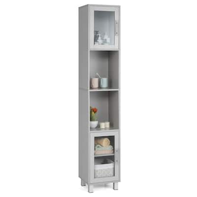 71'' Tall Tower Bathroom Storage Cabinet Organizer Display Shelves
