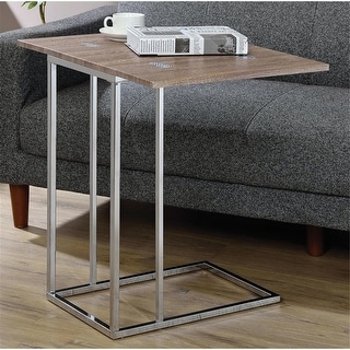 Side Table, Coffee Table Sofa Table with Folding Extension Table Top ...