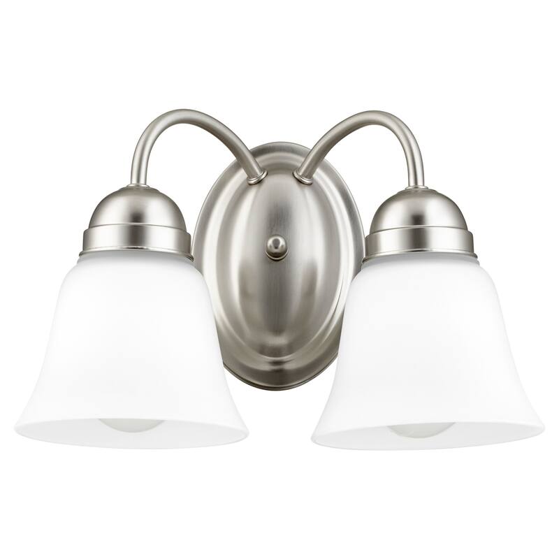 Quorum International 2 Light 12" Wide Vanity Light - Satin Nickel