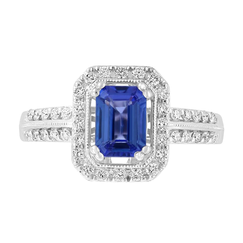EFFY 14K Gold Diamond Tanzanite Ring