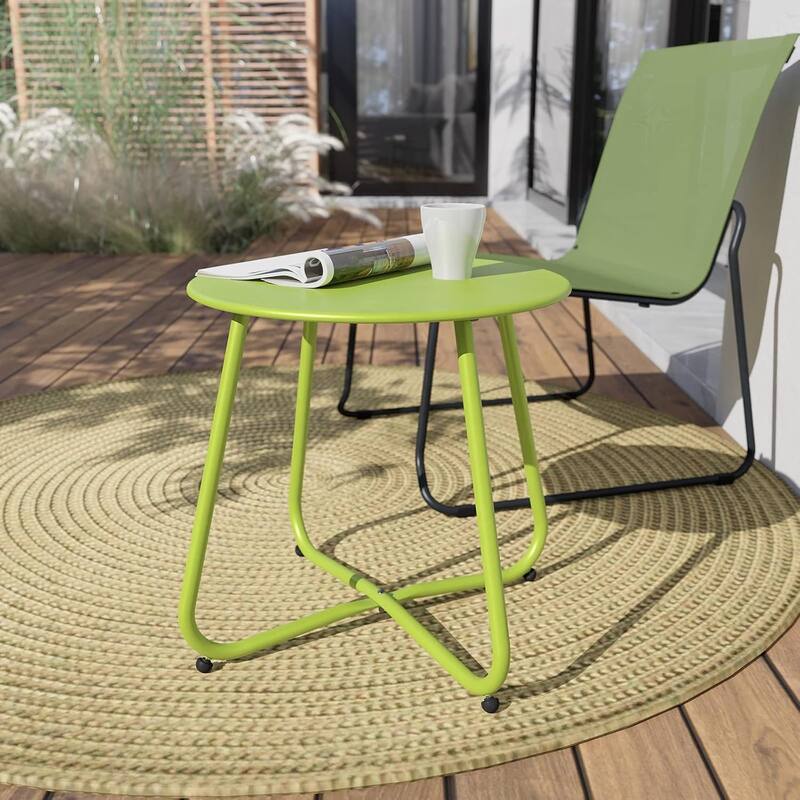 18" or 28" Round Outdoor Side Table End Table Coffee Table