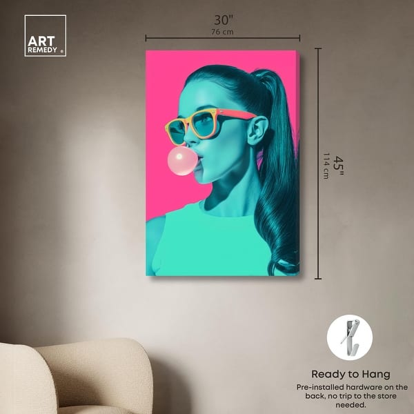 dimension image slide 0 of 6, Retro Chic I Modern Pop Art Canvas Print by Art Remedy