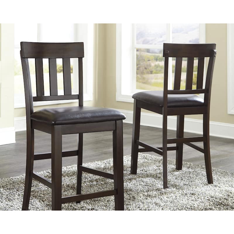 Signature Design by Ashley Haddigan Dark Brown 6-Piece Counter Height Dining Package