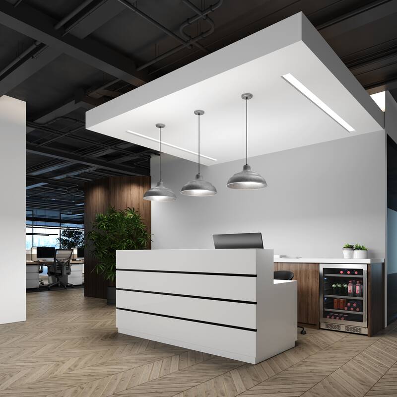 Millennium Lighting R Series 17" Metal Cord Hung Warehouse Shade Indoor/Outdoor Pendant Light