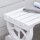 preview thumbnail 16 of 15, Outsunny 2-Person Wood Outdoor Garden Bench with a Unique Wheel Designed Legs - 38.5" W x 19.75" D x 15.5" H