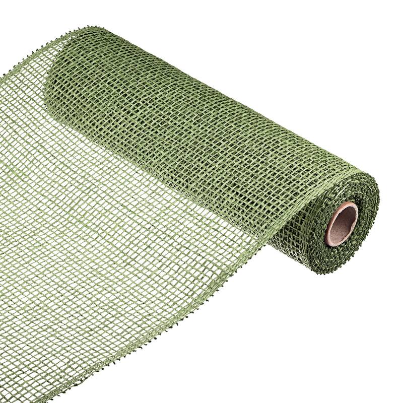 1 Roll PP Burlap Mesh 10" x 5 Yard Decorative Wreath Wrapping Ribbon