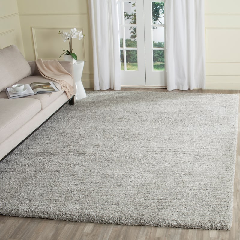 SAFAVIEH Handmade Ultimate Shag Makayla Rug - 8' x 10' - Silver