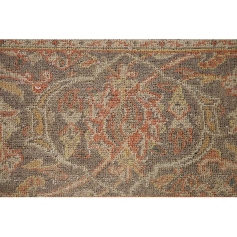 Traditional Kashan Persian Rug Hand-knotted Vintage Wool Carpet - 8'4" x 11'5"