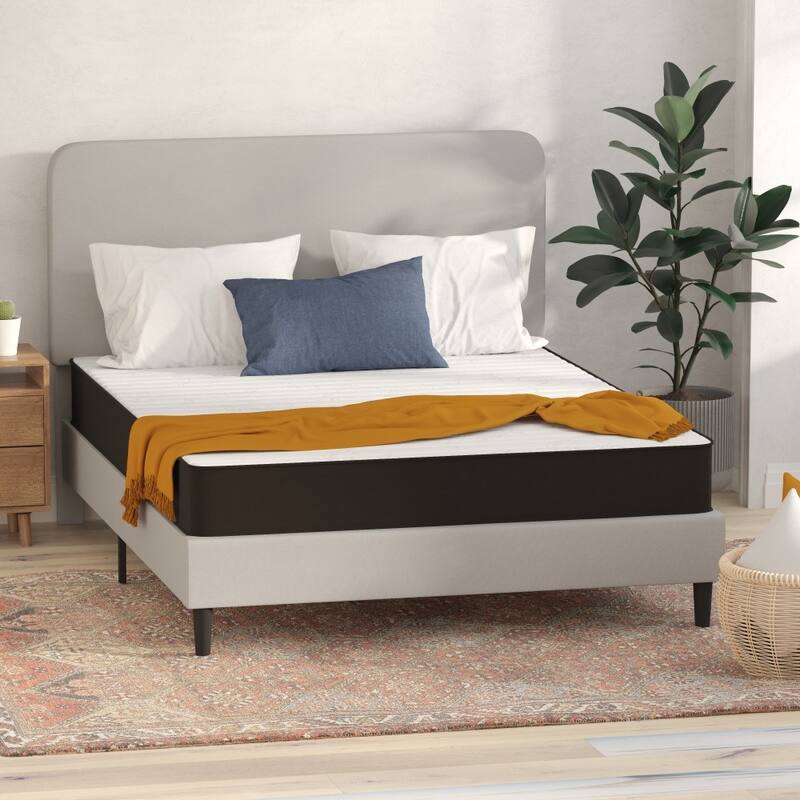Medium Tight Top Innerspring Hybrid Mattress - Gray