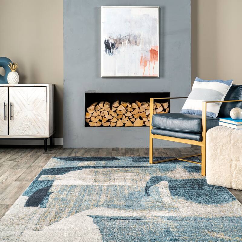 Nuloom Sherri SpinClean Abstract Machine Washable Area Rug