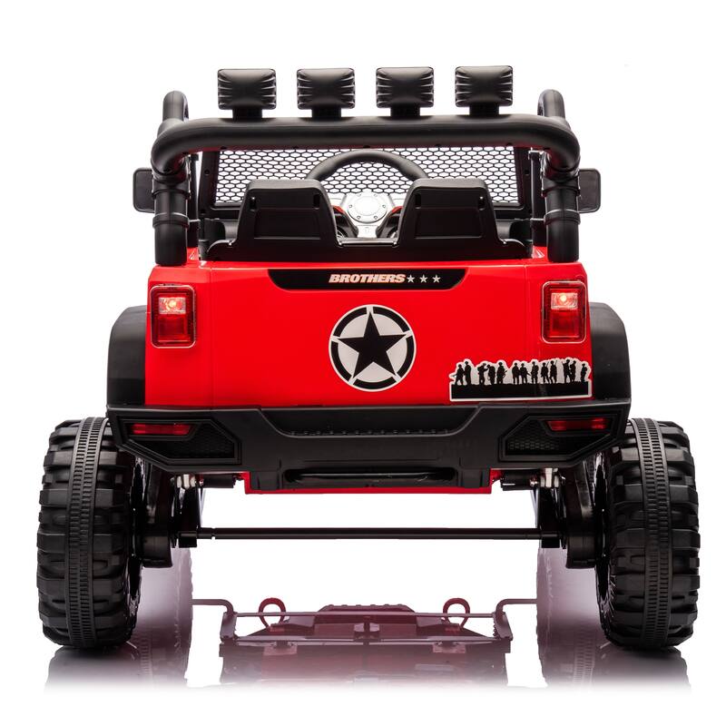 Kids Electric Ride-On Car 24V 400W with Parents Control, 3 Speed Settings, Bluetooth, USB, Music, LED Searchlights