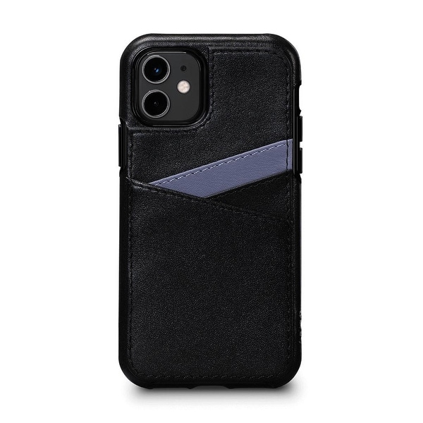 SENA Cases Lugano Wallet Case for iPhone 11 (Black/Periwinkle) - SFD42807NPUS. Opens flyout.