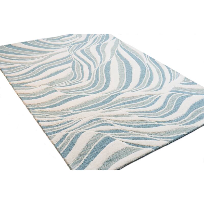 Bashian Nolita Iv/Teal Transitional Area Rug