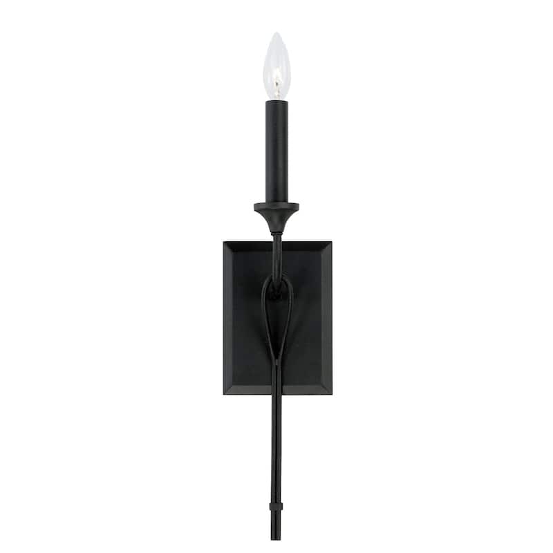 Bentley 1-light Black Iron 5-inch Wall Sconce