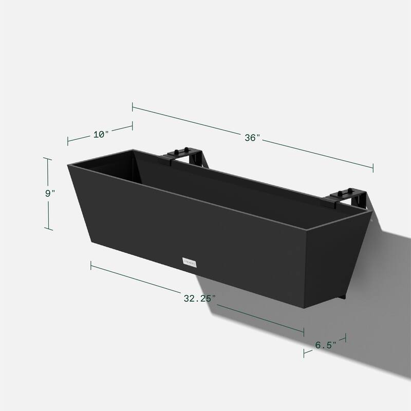 Pure Series Railing Window Box Planter
