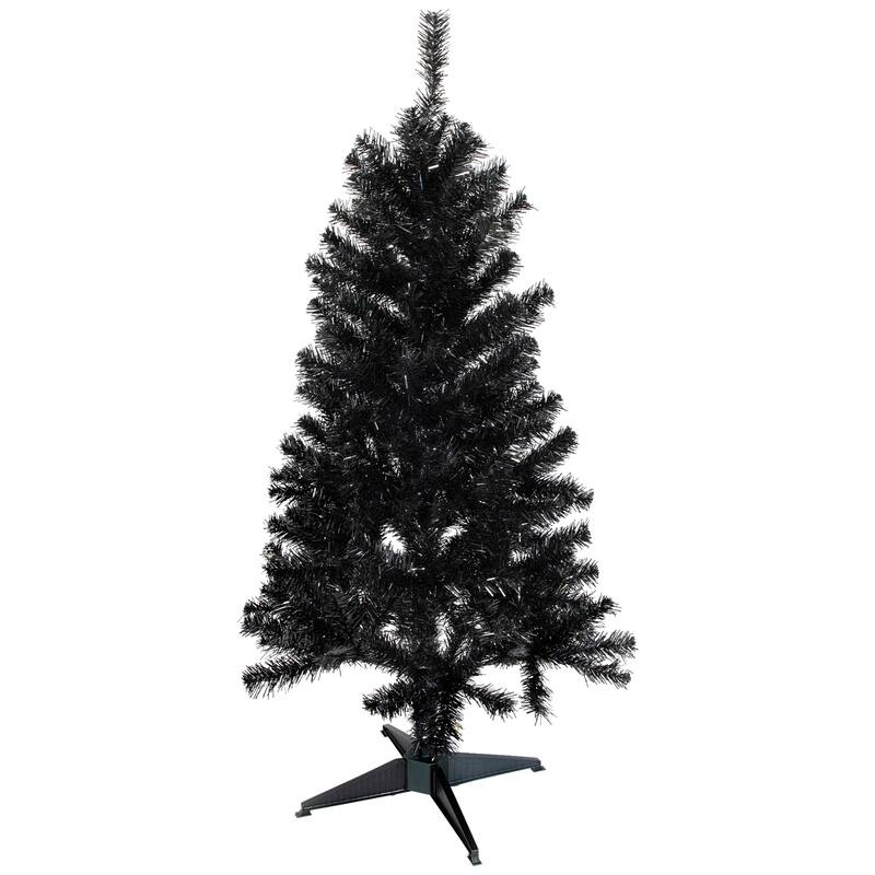 4' Slim Iridescent Brown Artificial Tinsel Christmas Tree - Unlit