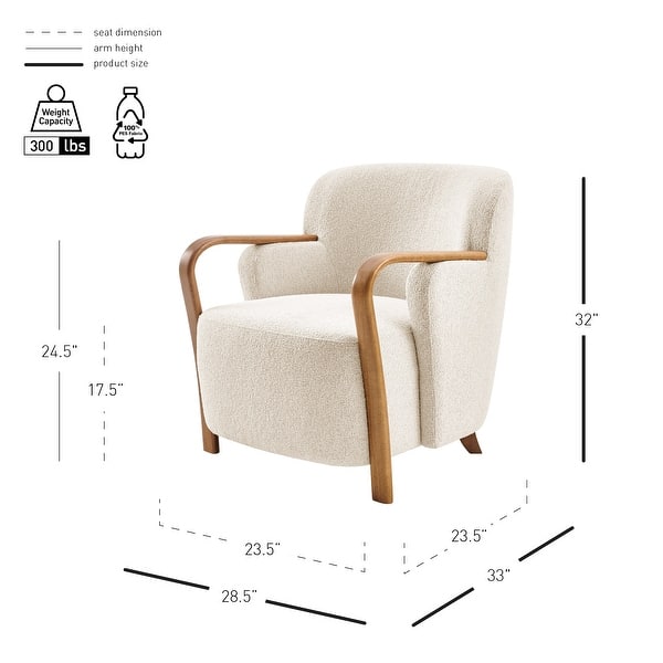 NPD Furniture Tania Fabric Accent Arm Chair
