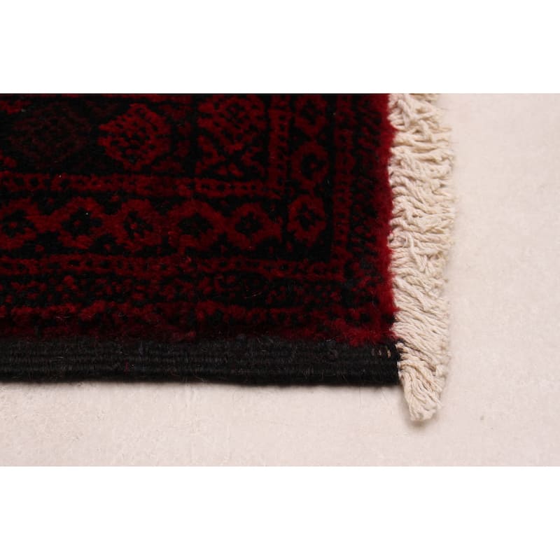 ECARPETGALLERY Hand-knotted Royal Baluch Red Wool Rug - 3'6 x 6'8