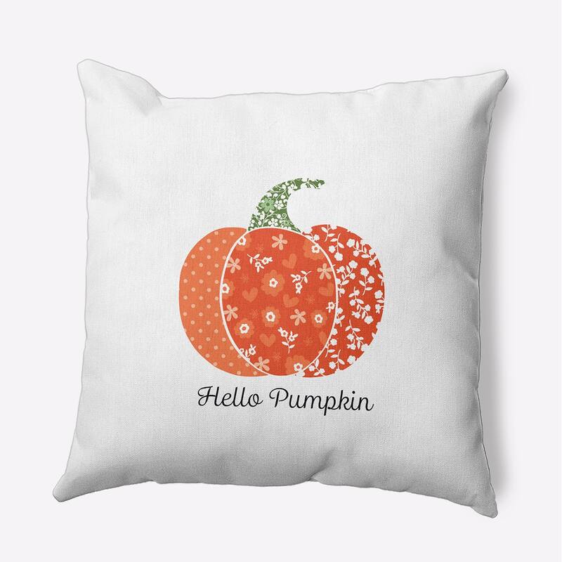 Hello Pumpkin Accent Pillow - Harvest Orange - 16" x 16"