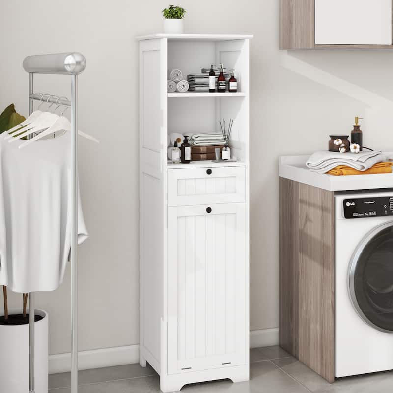 One-Drawer Tilt-Out Laundry Sorter Cabinet