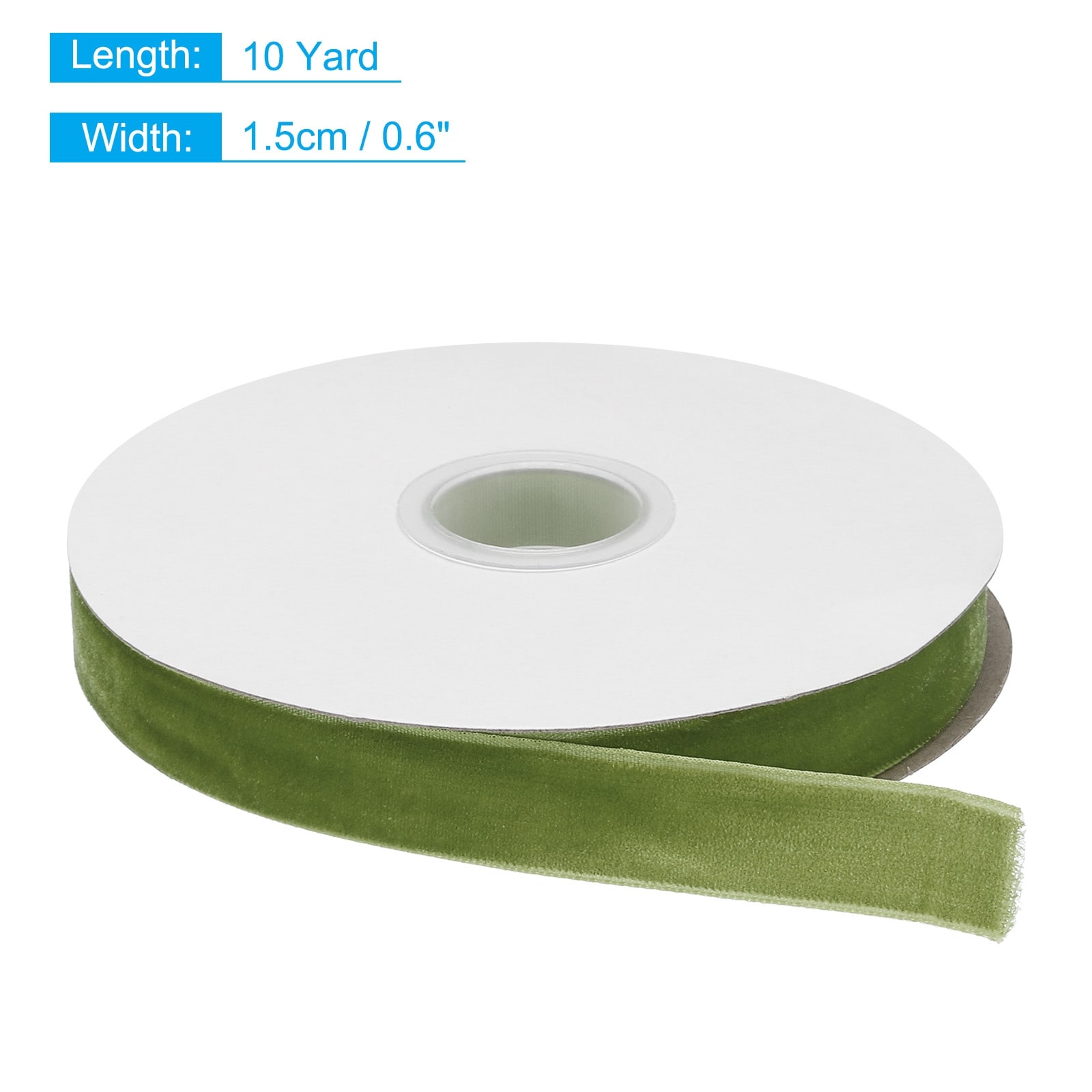 Velvet Ribbon Single Face Spool Silky Velvet for Bouquets DIY Crafts Gift Wrapping Wedding Party