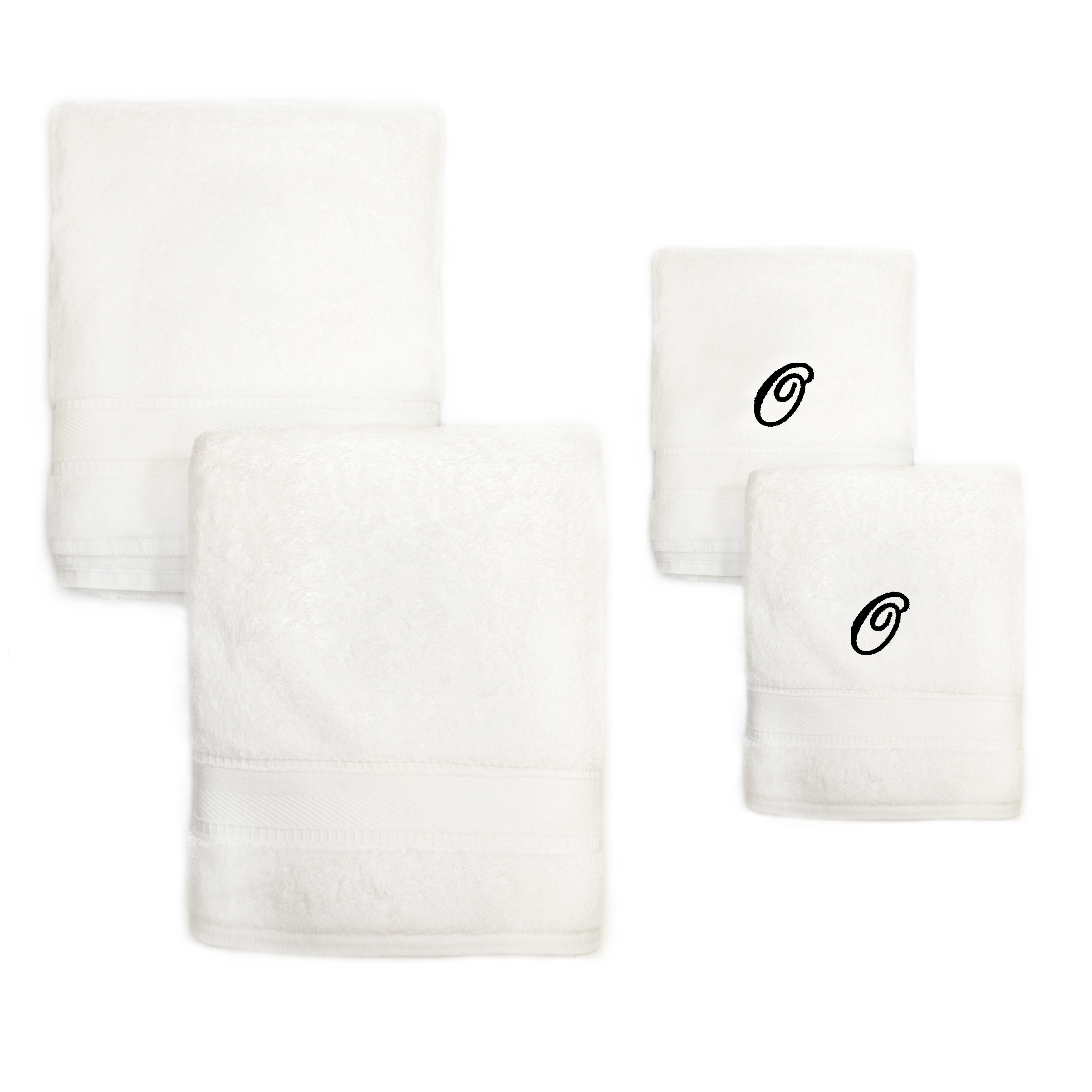 как выглядит Authentic Hotel and Spa 4-piece White Turkish Cotton Towel фото