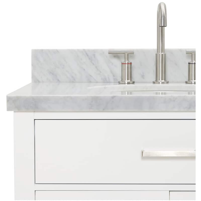 Ariel H073DCWOVO Bristol 73" Free Standing Double Oval Basin Vanity