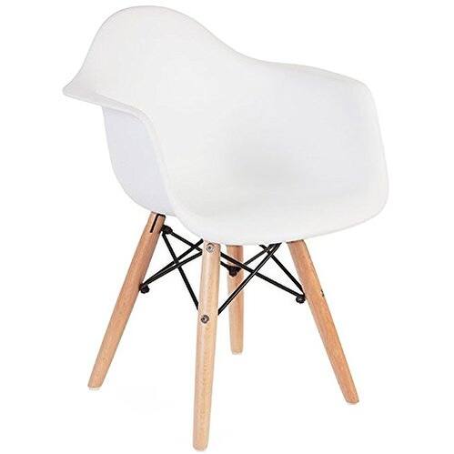 Set of 2 Kids Toddler Chair Armchair Eiffel Light Wood Dowel For Dining Kitchen Activity Preschool Bedroom Bonus Room
