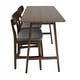 preview thumbnail 18 of 18, Zenvida Mid Century 3 Piece Counter Height Pub Dining Set Wood Table, 2 Bar Stools