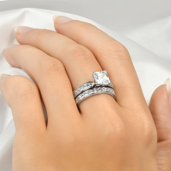 cz wedding sets