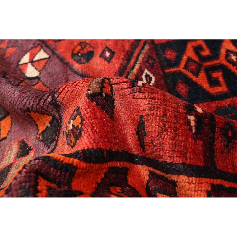 ECARPETGALLERY Hand-knotted Melis Vintage Red Wool Rug - 5'4 x 8'1