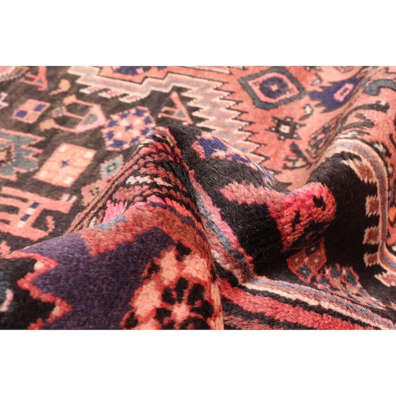 ECARPETGALLERY Hand-knotted Andelz Black Wool Rug - 4'6 x 7'1