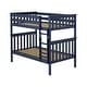 preview thumbnail 3 of 26, Now Furniture Solid Wood Twin Over Twin Bunk Bed with Straight Ladder