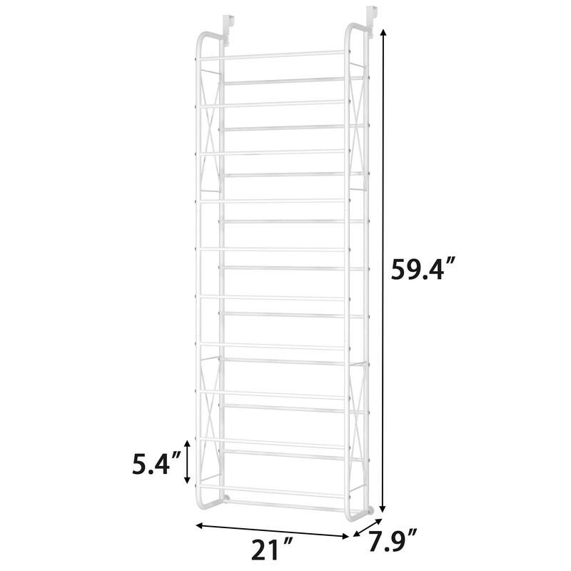10 Tier Over The Door Shoe Organizer