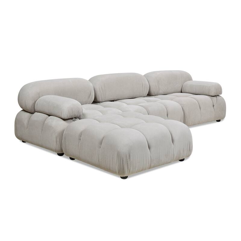 Marcel 109.5" Bubble Modular Modern Reversible Sectional
