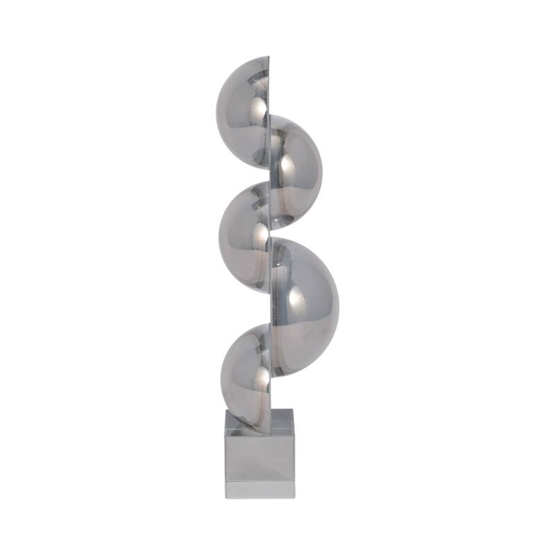 Sagebrook Home Borys Crystal Bubble Statuary, Clear, Modern