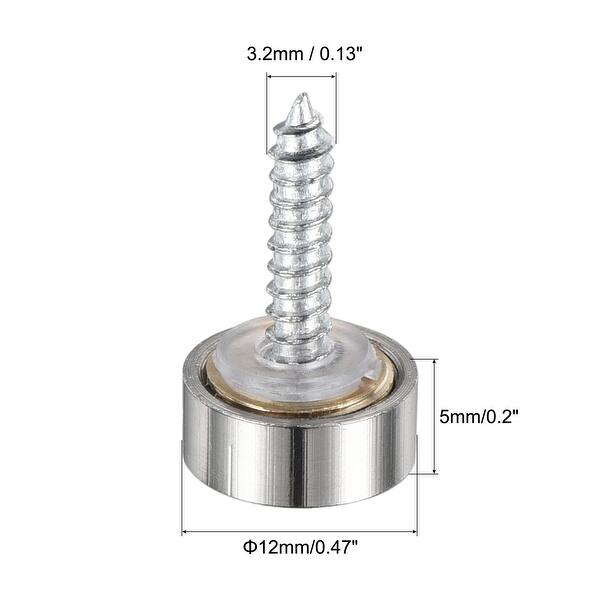 EWS 16 Mm Stainless Steel Mirror Nails Screw Cap (8 Pieces)-in Nails