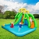 preview thumbnail 4 of 8, Gymax Inflatable Water Park Bounce House Two-Slide Bouncer w/ Climbing