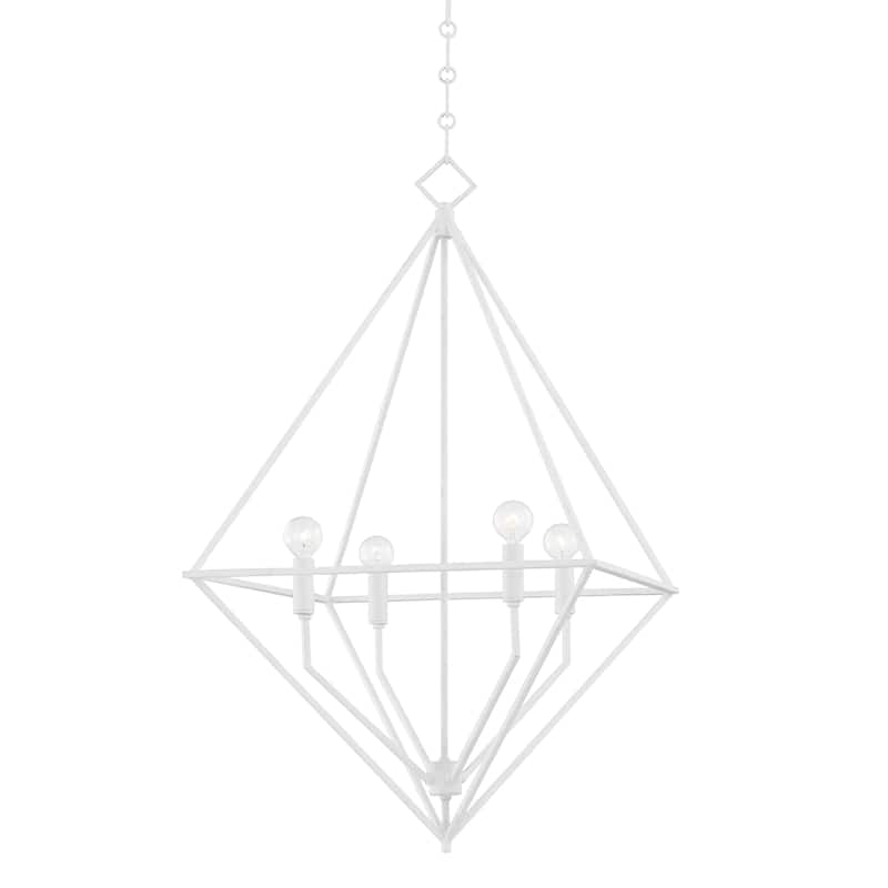 Hudson Valley Haines 4-Light Medium Pendant - N/A - White Plaster