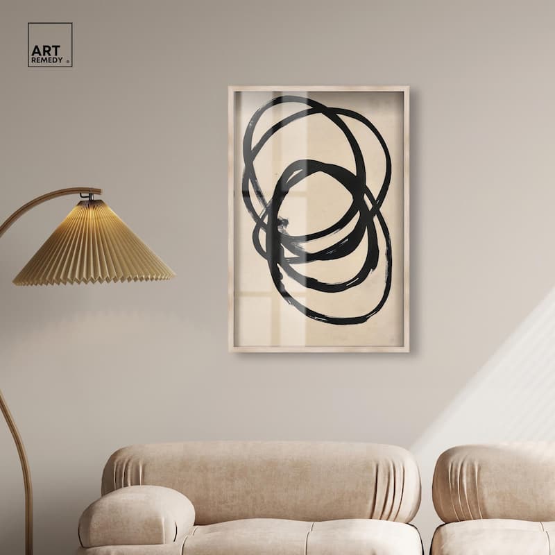 Beige Black II Shadowbox by Art Remedy