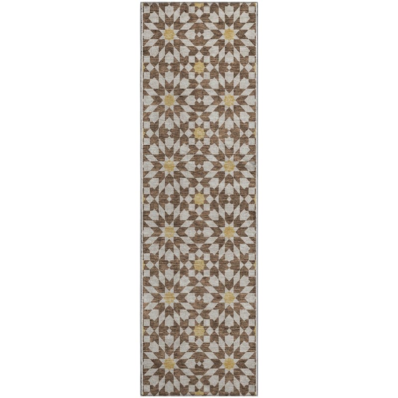 Premium Washable Super Soft Modern Mosaic Mayfield Rug