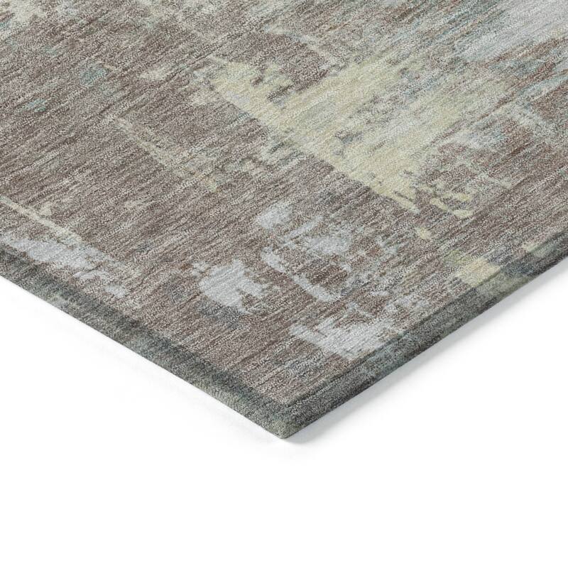 HomeRoots Abstract Transitional Rectangle Outdoor Rug