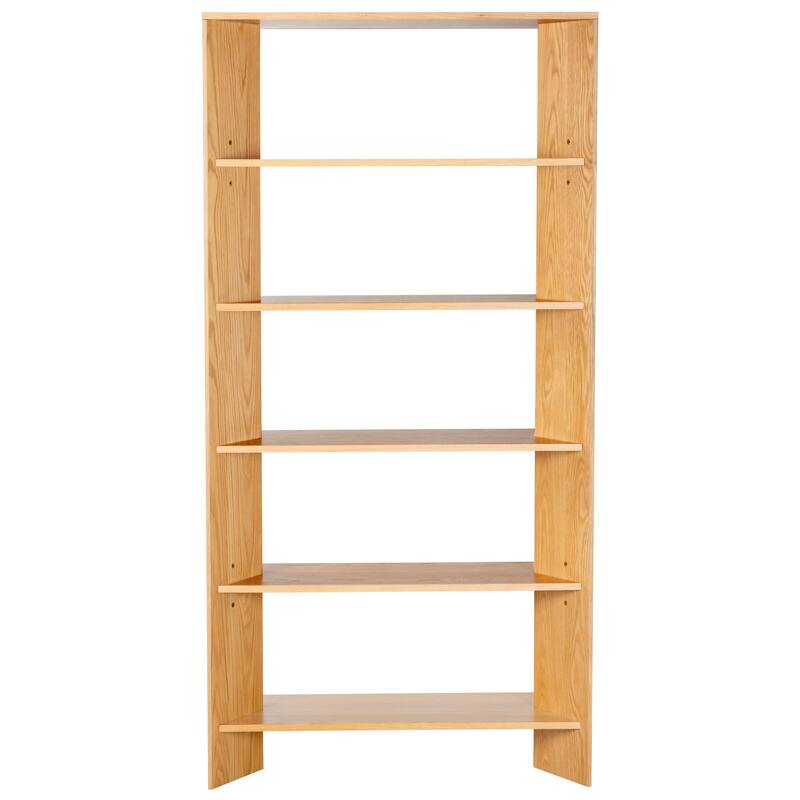 SAFAVIEH Couture Norrington Wood 5 Shelf Bookshelf - 38"W x 15"D x 76"H